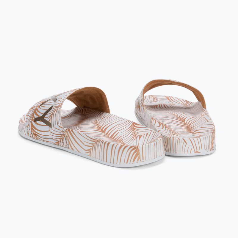 Damen-Flip-Flops ROXY Slippy Printed 2021 white/tan 3
