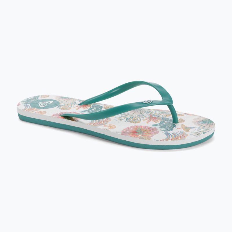 Damen-Flip-Flops ROXY To The Sea X 2021 white/aqua