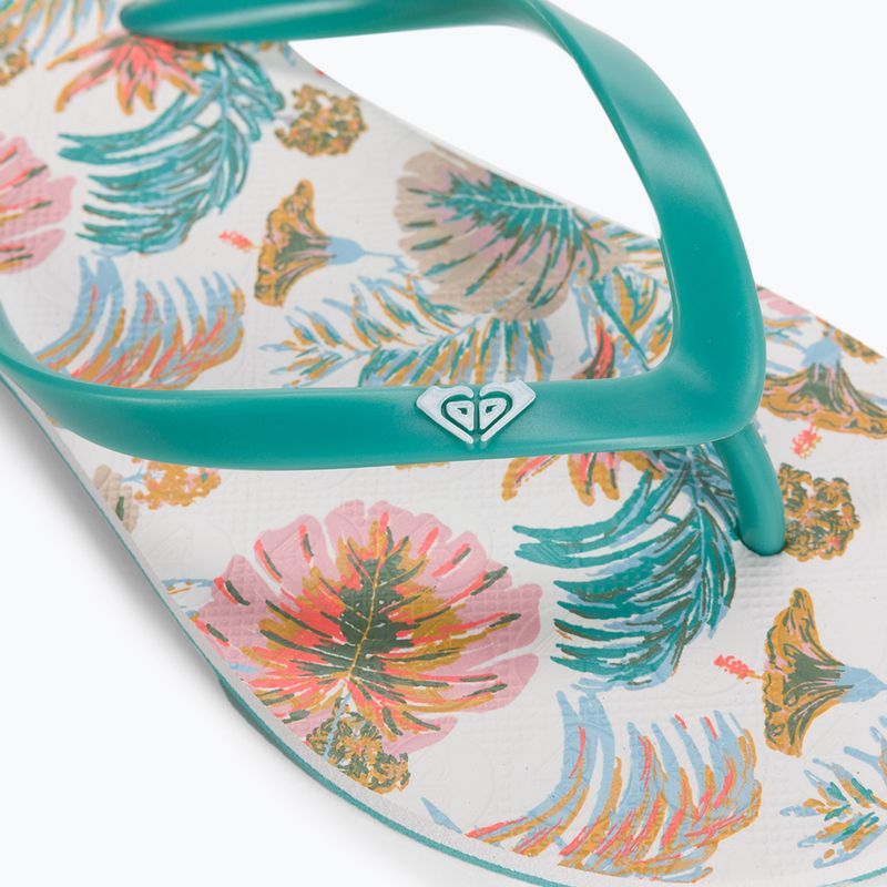 Damen-Flip-Flops ROXY To The Sea X 2021 white/aqua 7