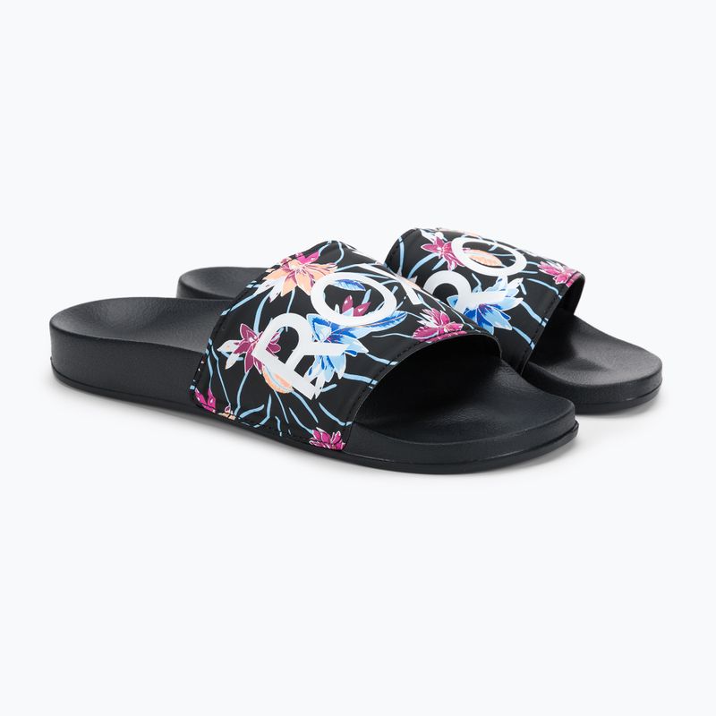 Damen-Flip-Flops ROXY Slippy II 2021 black/azela pink 5