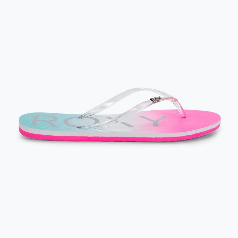 Damen-Flip-Flops ROXY Viva Jelly 2021 white/crazy pink/turquoise 2