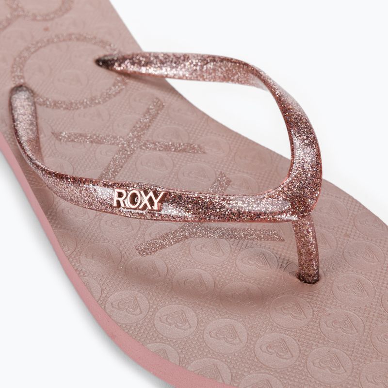 Damen-Flip-Flops ROXY Viva Sparkle 2021 rose gold 7
