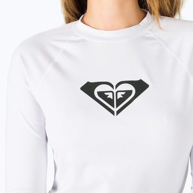 Schwimm-Langarmshirt für Frauen ROXY Whole Hearted 2021 bright white 4