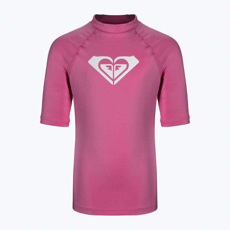 Schwimm-T-Shirt für Kinder ROXY Wholehearted 2021 pink guava