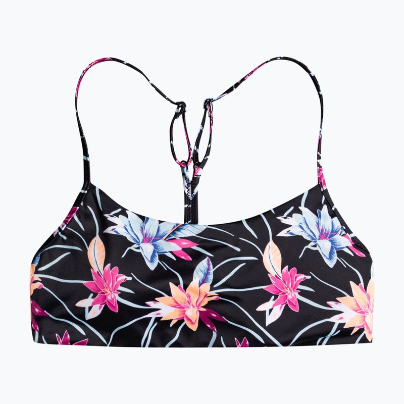 Badeanzug-Oberteil ROXY Active Bralette 2021 anthracite/floral flow 5