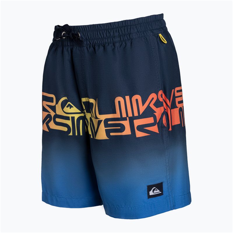 Quiksilver Kinder schwimmen Shorts Wortblock 14  navy blau EQBJV03403-BYJ6 3