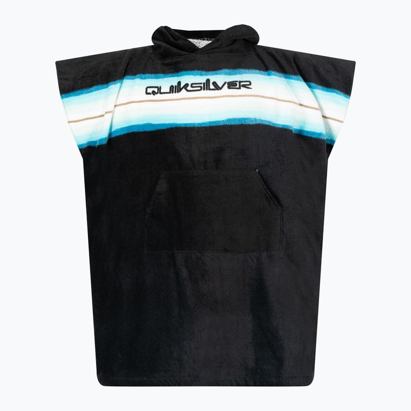 Ponchos für Kinder Quiksilver Hoody Towel black/blue
