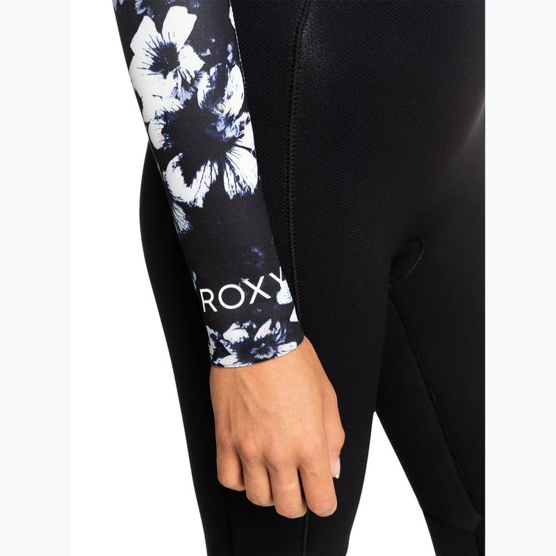 Neoprenanzug für Frauen ROXY 4/3 Elite XT St Printed FZ GBS 2021 true black/black flowers 7