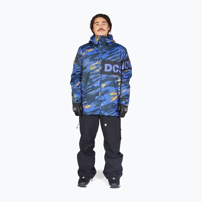 Snowboardjacke für Männer DC Propaganda angled tie dye royal blue 2