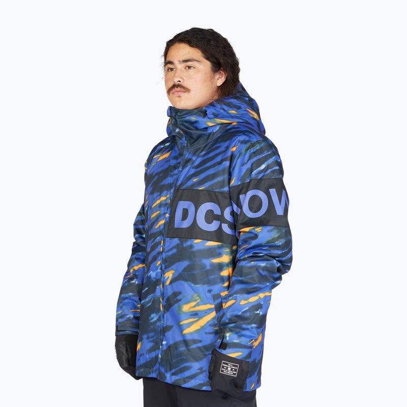 Snowboardjacke für Männer DC Propaganda angled tie dye royal blue 4