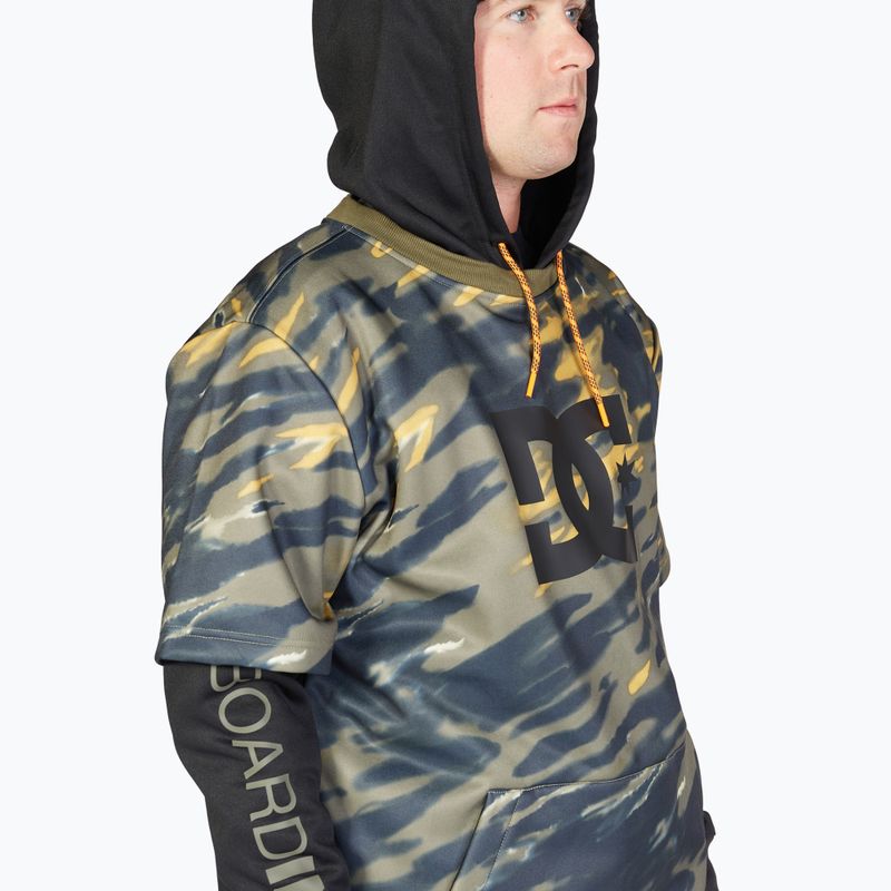 Snowboard-Sweatshirt für Männer DC Dryden angled tie dye ivy green 4