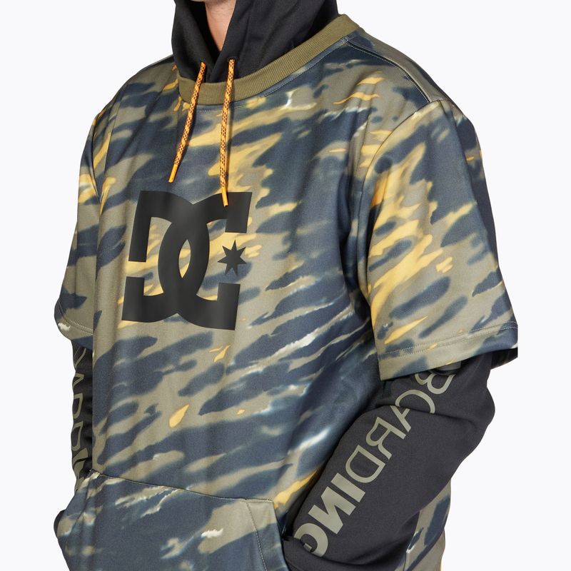 Snowboard-Sweatshirt für Männer DC Dryden angled tie dye ivy green 5