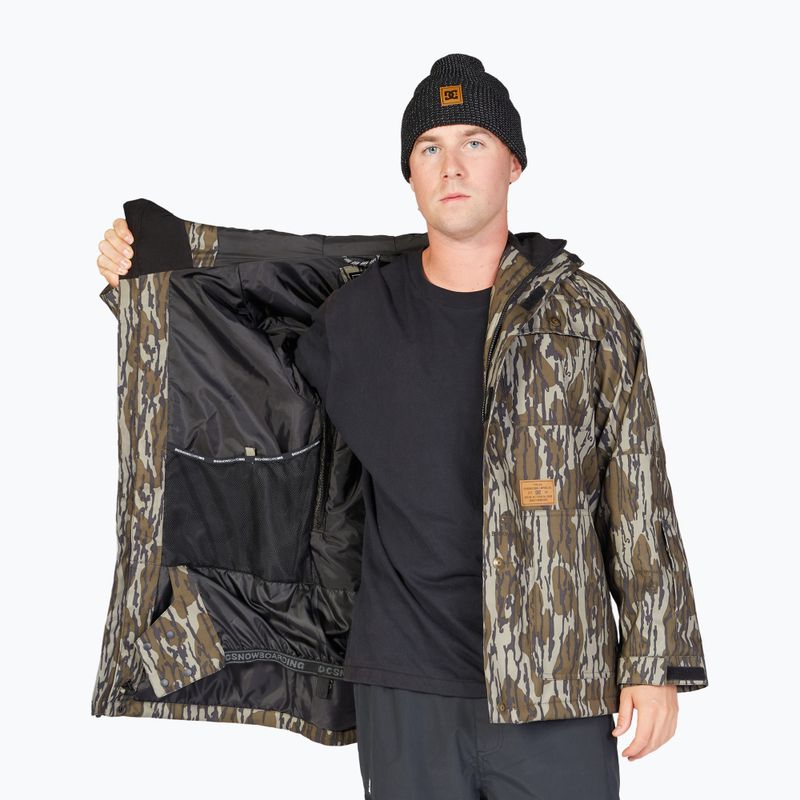 Snowboardjacke für Männer DC Servo mossy oak original bottomland 7