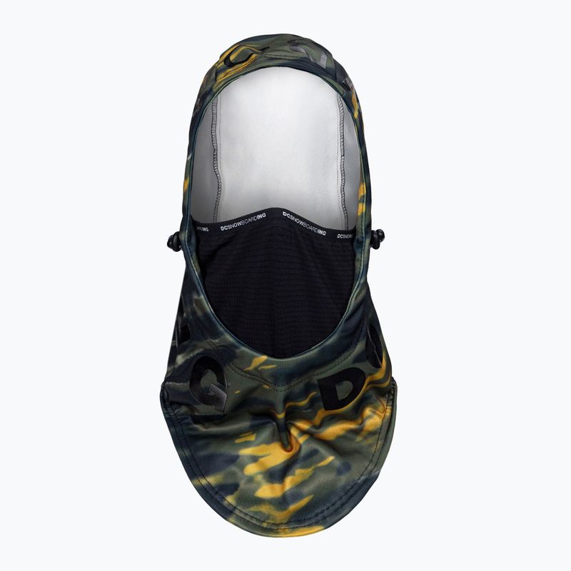 Sturmhaube für Männer DC Hoodaclava angled tie dye ivy green 2
