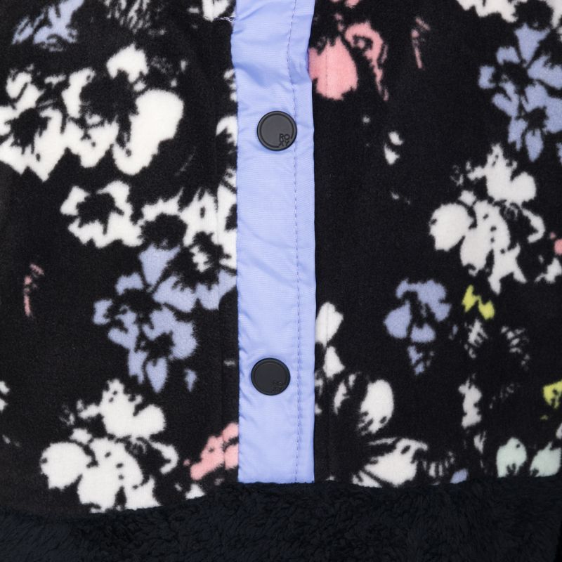 Snowboard-Sweatshirt für Kinder ROXY Alabama 2021 true black black flowers