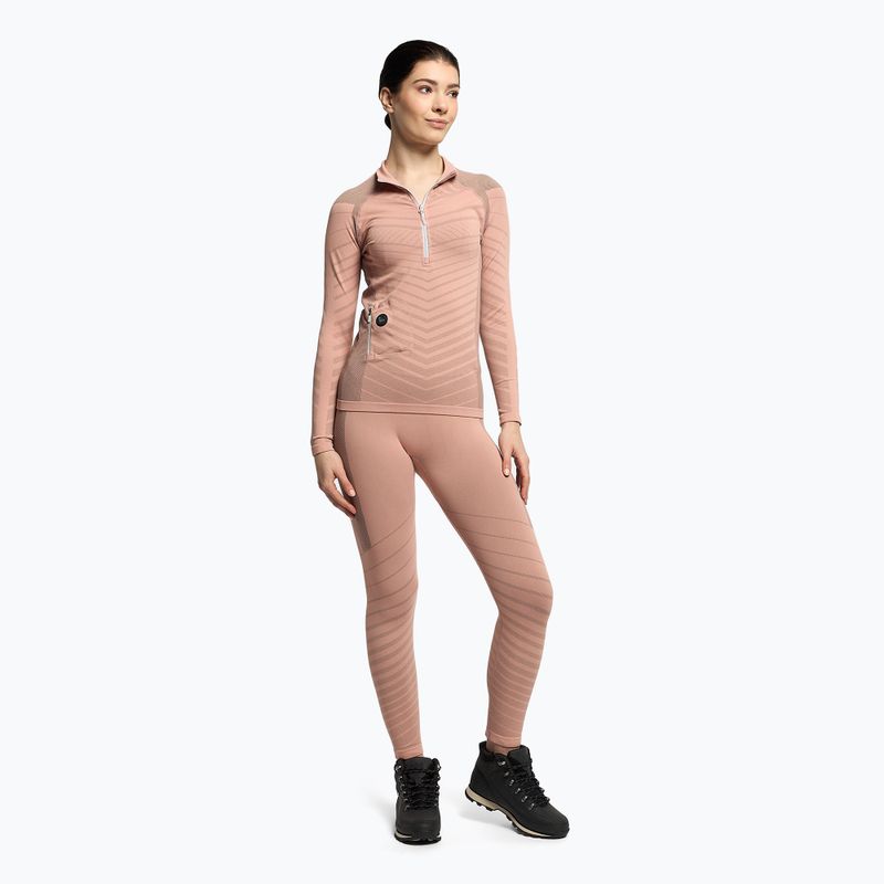 Damen Thermoaktiv-Funktionsshirt ROXY Base Layer Top Warmlink gray violet 2