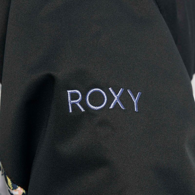 Snowboardjacke für Frauen ROXY Jetty Block 2021 true black black flowers 7