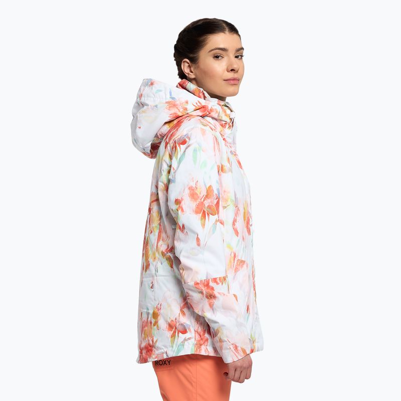 Snowboardjacke für Frauen ROXY Jetty 2021 bright white tenderness 3