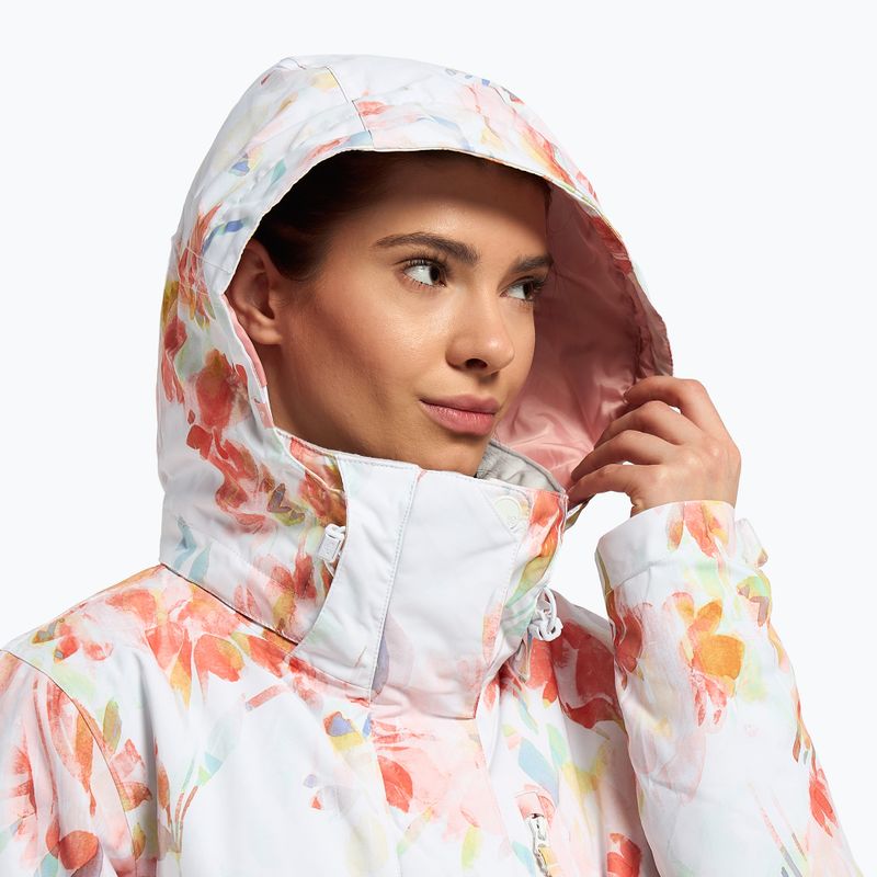 Snowboardjacke für Frauen ROXY Jetty 2021 bright white tenderness 5