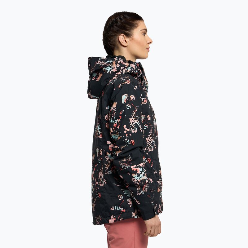 Snowboardjacke für Frauen ROXY Jetty 2021 true black tropical cyanotype 3