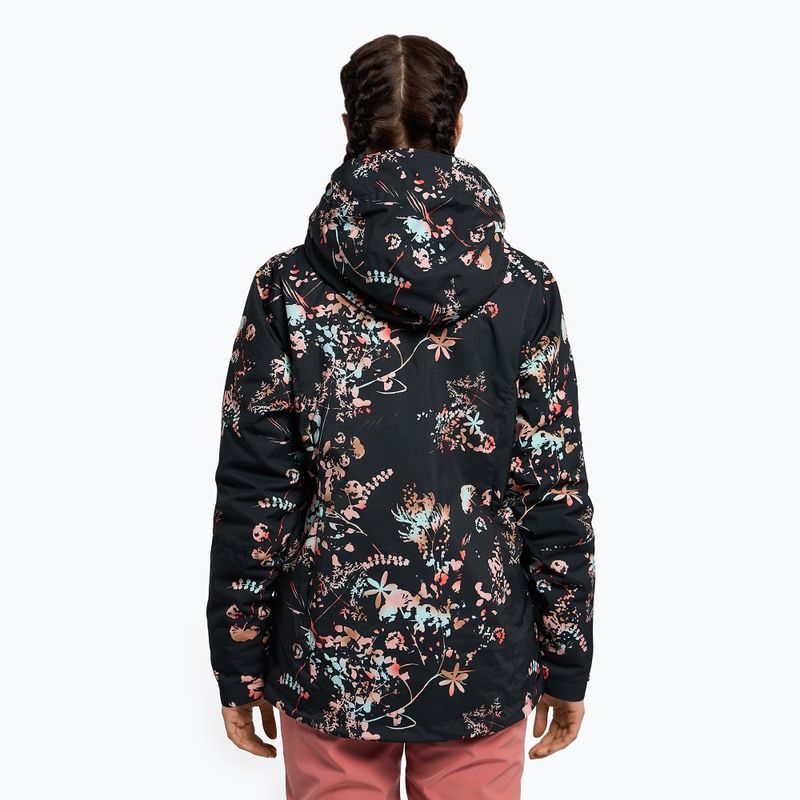 Snowboardjacke für Frauen ROXY Jetty 2021 true black tropical cyanotype 4