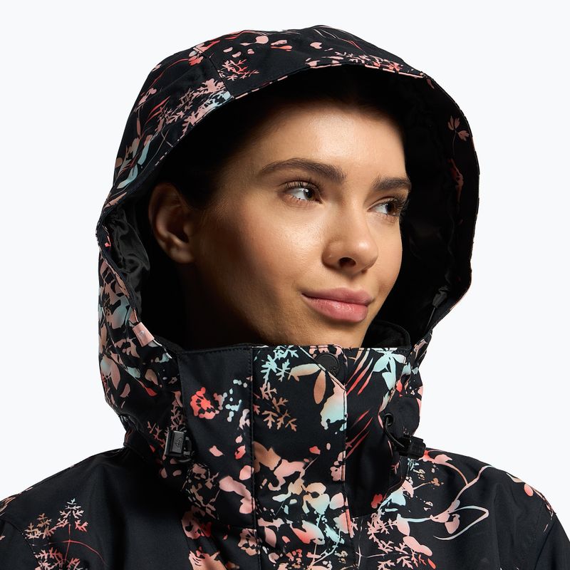 Snowboardjacke für Frauen ROXY Jetty 2021 true black tropical cyanotype 5