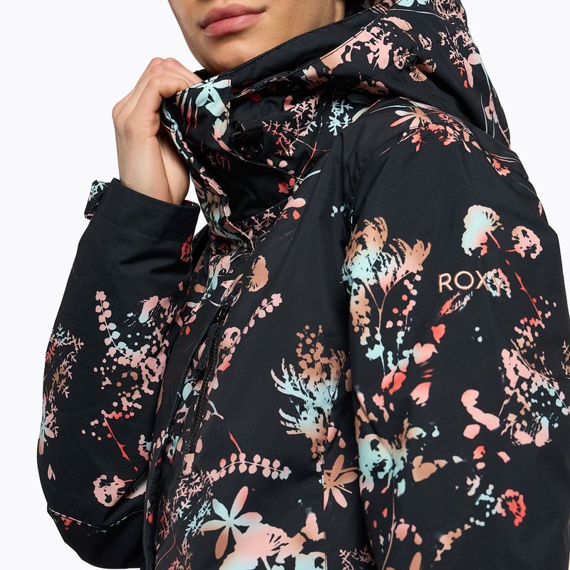 Snowboardjacke für Frauen ROXY Jetty 2021 true black tropical cyanotype 6