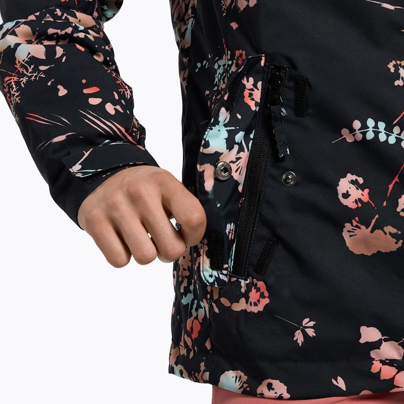 Snowboardjacke für Frauen ROXY Jetty 2021 true black tropical cyanotype 8