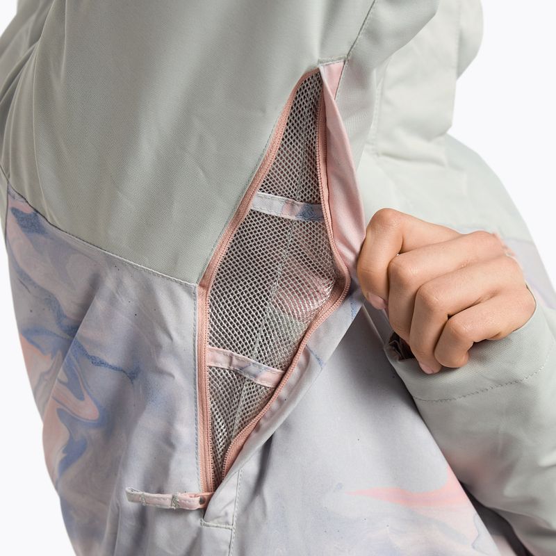 Snowboardjacke für Frauen ROXY Jetty Block 2021 gray violet marble 10