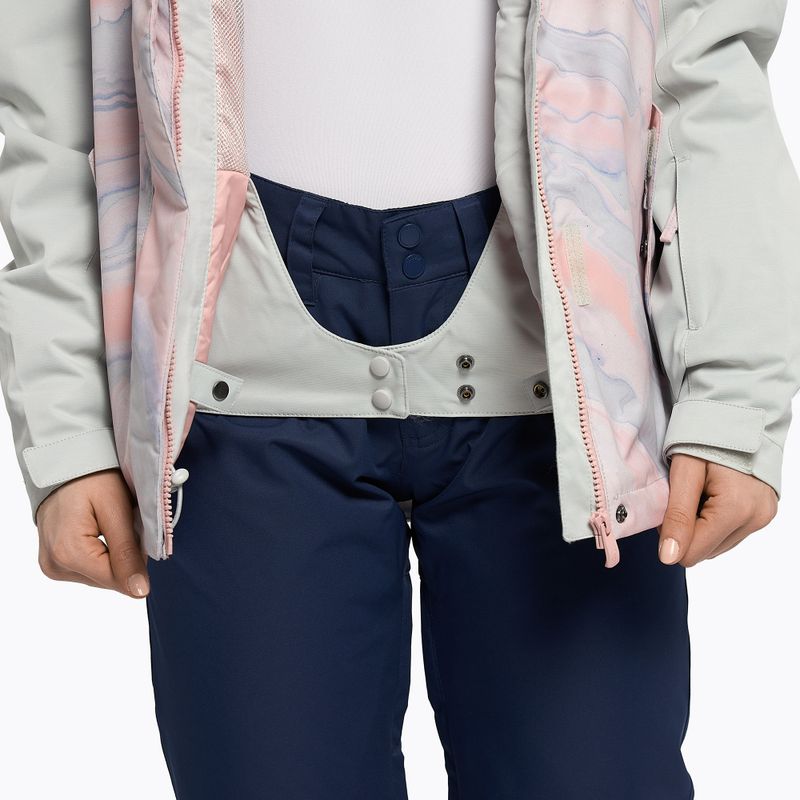 Snowboardjacke für Frauen ROXY Jetty Block 2021 gray violet marble 12