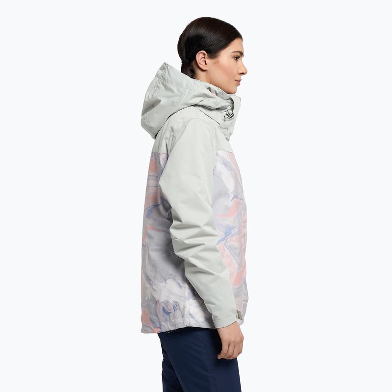 Snowboardjacke für Frauen ROXY Jetty Block 2021 gray violet marble 3