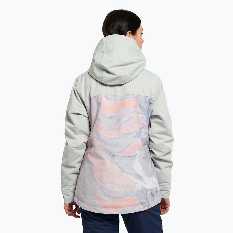 Snowboardjacke für Frauen ROXY Jetty Block 2021 gray violet marble 4
