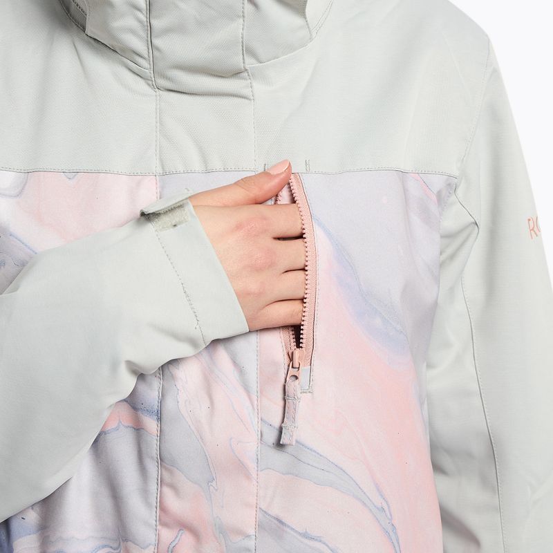 Snowboardjacke für Frauen ROXY Jetty Block 2021 gray violet marble 8