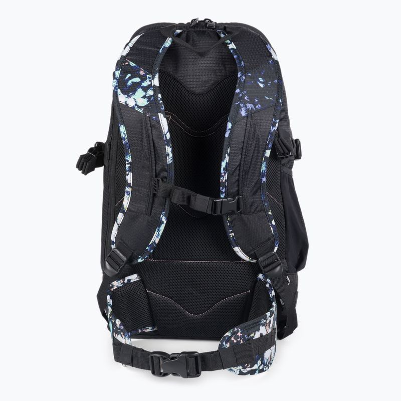 Snowboard-Rucksack für Frauen ROXY Tribute 2021 true black black flowers 3