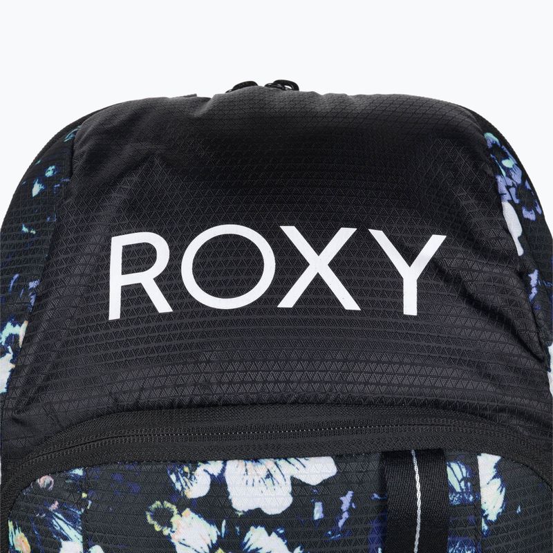 Snowboard-Rucksack für Frauen ROXY Tribute 2021 true black black flowers 4