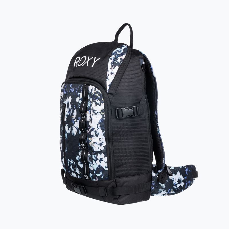 Snowboard-Rucksack für Frauen ROXY Tribute 2021 true black black flowers 7
