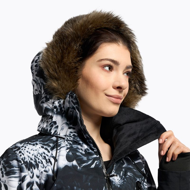 Snowboardjacke für Frauen ROXY Jet Ski Premium 2021 true black future flower 6