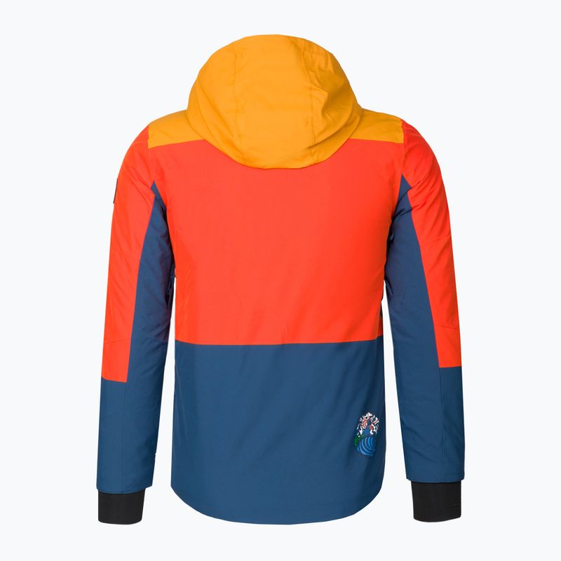 Snowboardjacke Kinder Quiksilver Kai Jones Ambition orange-dunkelblau EQBTJ3169 2