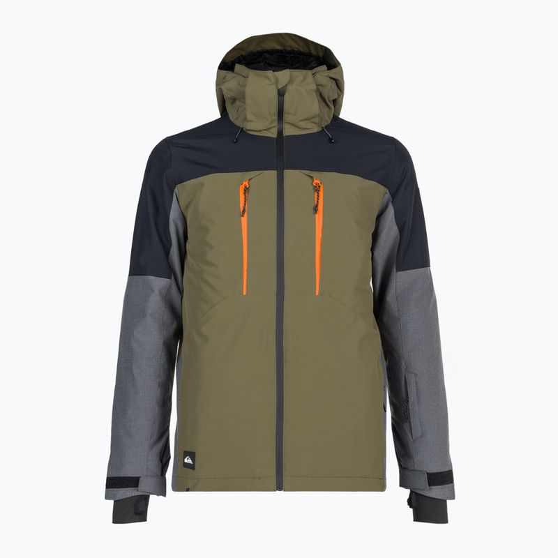 Snowboardjacke Herren Quiksilver Mission Plus schwarz-grün EQYTJ3371