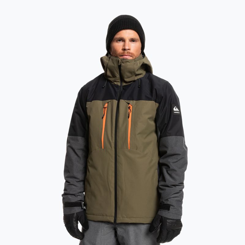 Snowboardjacke Herren Quiksilver Mission Plus schwarz-grün EQYTJ3371 6