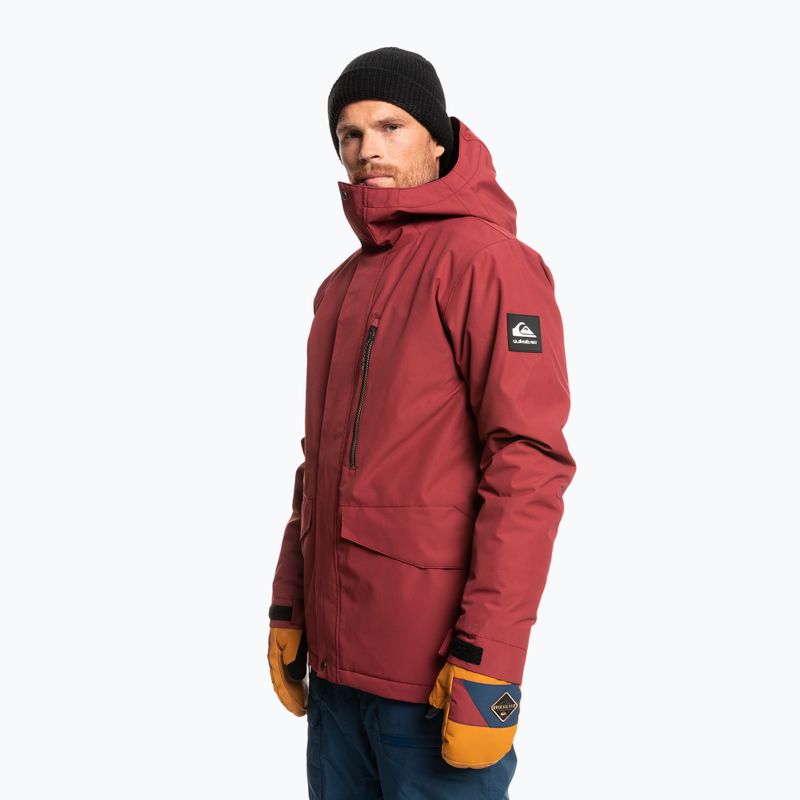 Snowboardjacke Herren Quiksilver Mission Solid rot EQYTJ3266 7