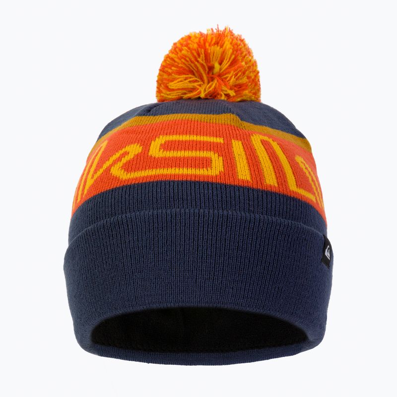 Quiksilver Summit Kinder Snowboardmütze navy blau und orange EQBHA03065 2