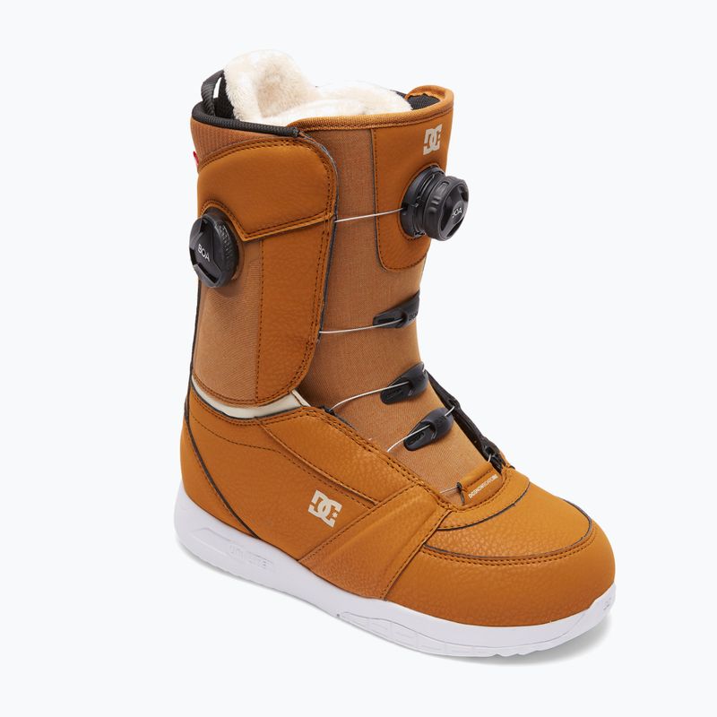 Snowboardschuhe für Frauen DC Lotus choco brown/off white 10