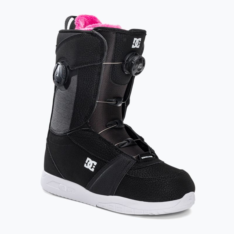 Snowboardschuhe für Frauen DC Lotus black/black/white
