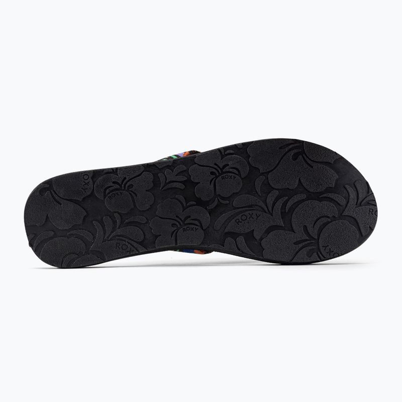 Damen-Flip-Flops ROXY Paia IV 2021 black print 5