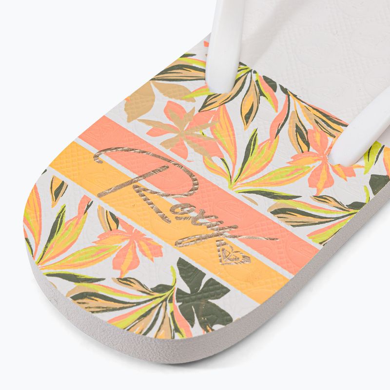 Damen-Flip-Flops ROXY Viva Printed 2021 white 8