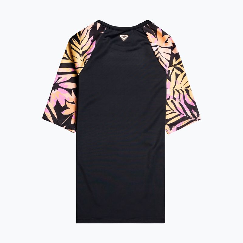 Schwimm-T-Shirt für Kinder ROXY Active Joy Lycra 2021 anthracite zebra jungle girl