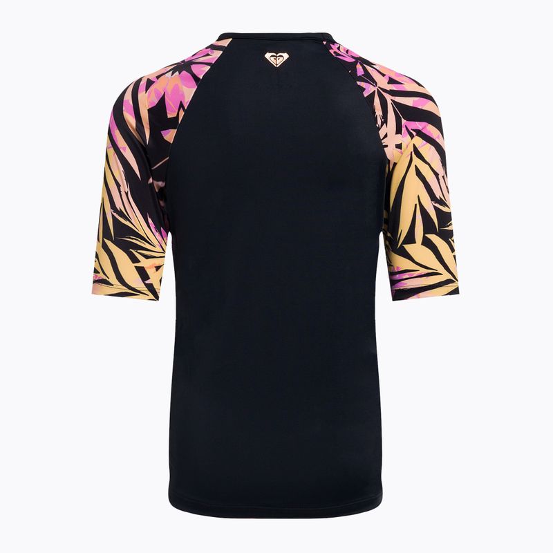 Schwimm-T-Shirt für Kinder ROXY Active Joy Lycra 2021 anthracite zebra jungle girl 2