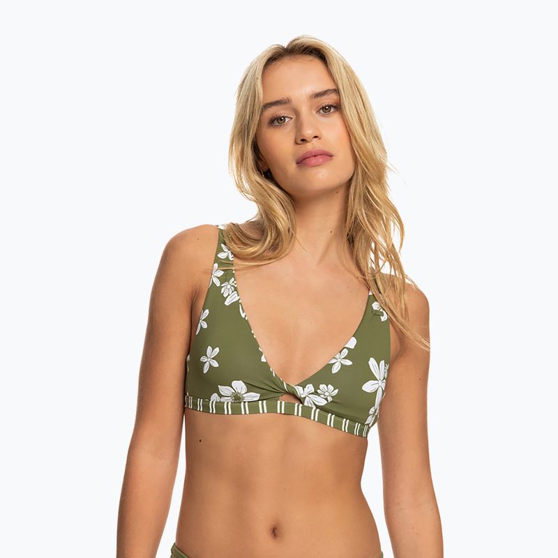 Badeanzug-Oberteil ROXY Retro Revo Twist Bra 2021 loden green surfrider spirit s