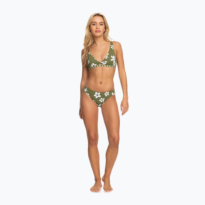 Badeanzug-Oberteil ROXY Retro Revo Twist Bra 2021 loden green surfrider spirit s